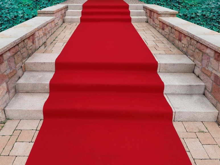 Primaflor-Ideen in Textil Läufer »Eventteppich PODIUM«, rechteckig, 2,6 mm Höhe, Breite 200 cm, robuster Nadelfilz, Uni Farben, In- und Outdoor geeignet, ideal für Events & und Veranstaltungen