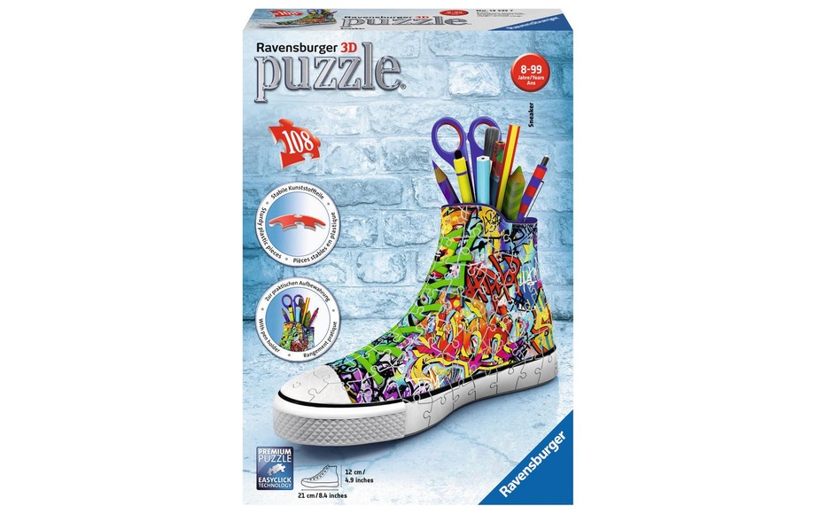 Ravensburger 3D Puzzle Sneaker Graffiti, 108 Teile