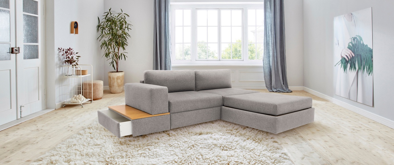 andas Sofa »Familienzeit«, (5 St.), Modulsofa, Module auch einzeln, unendlich erweiterbar, flexibel stellbar