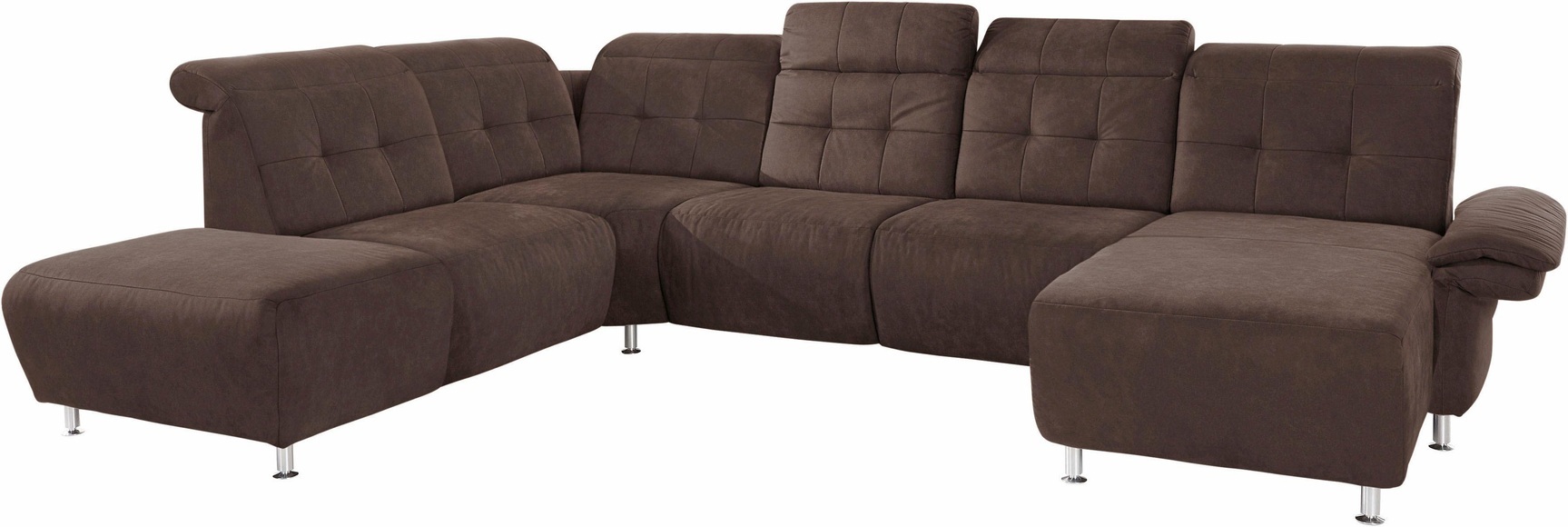 Places of Style Wohnlandschaft »Manhattan«, 2 Sitze mit elektrischer Relaxfunktion, verstellbare Armlehnen
