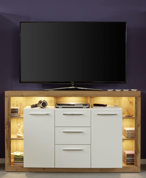 INOSIGN Sideboard »Gwendolyn«, trendiges pflegeleichtes Design, Beleuchtung optional, vielseitig kombinierbar