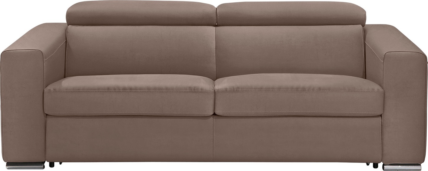 Egoitaliano Schlafsofa »Cabiria«, Sofa inkl. Schlaffunktion, Kopfteile verstellbar, mit Metallfüssen