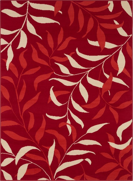 Home affaire Teppich »Alexander«, rechteckig, 8 mm Höhe, Kurzflor, Florales Design, schlichte Farben, Wohnzimmer, Schlafzimmer, Arbeitszimmer, Robust, Pflegeleicht
