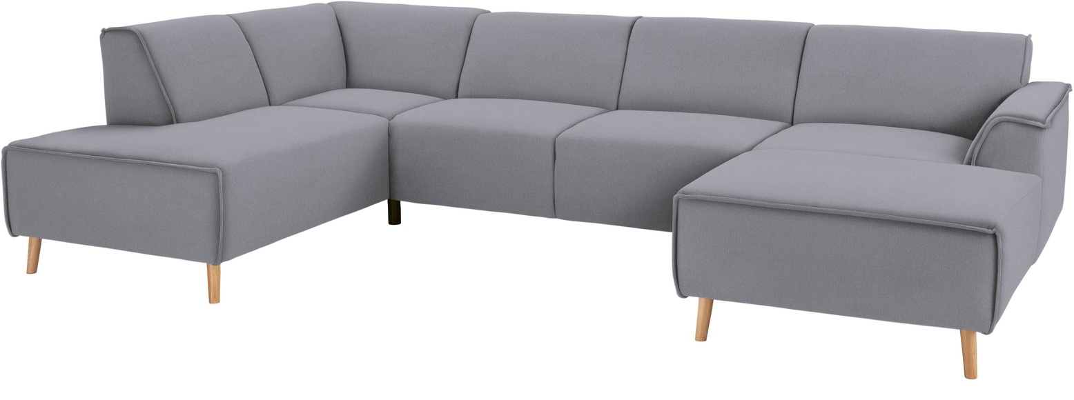 andas Wohnlandschaft »Janek«, mit Federkern und Keder in scandinavischem Design