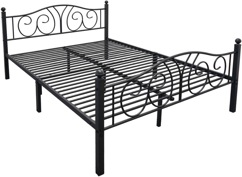 GOODproduct Metallbett »LUND Landhausbett Bett Märchenbett Prinzessinbett« Träume wie im Märchen: Dein romantisches Metallbett in 2 Breiten