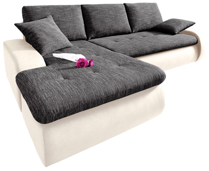 TRENDMANUFAKTUR Ecksofa, wahlweise XL oder XXL