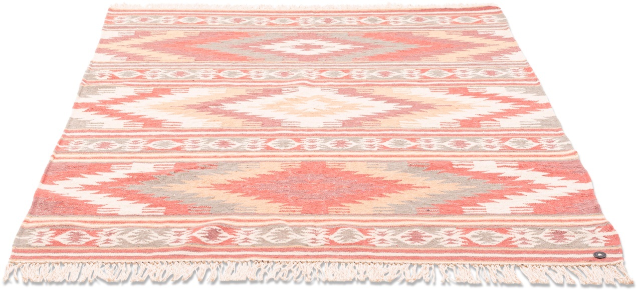 Wollteppich, »Kelim Colors I«, TOM TAILOR, rechteckig, Höhe 5 mm