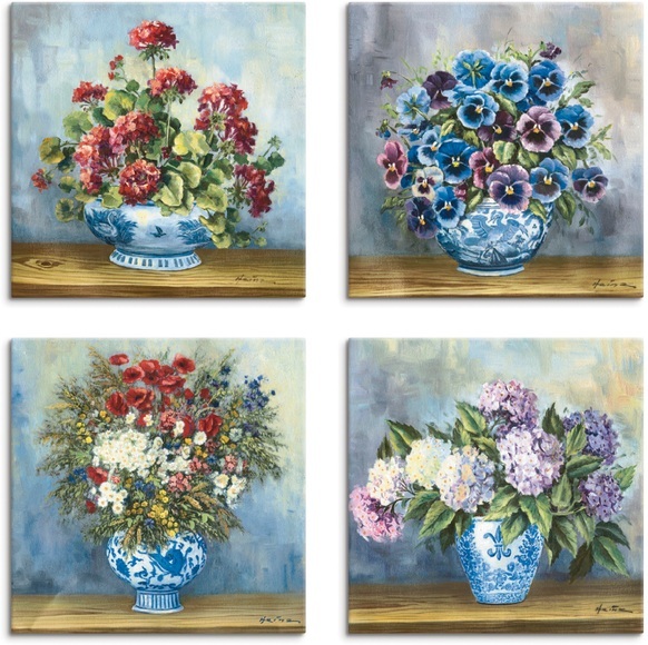 Artland Leinwandbild »Blumen Bouqets«
