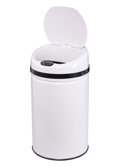 ECHTWERK Mülleimer »INOX WHITE«, 1 Behälter, Infrarot-Sensor, Fassungsvermögen 42 Liter