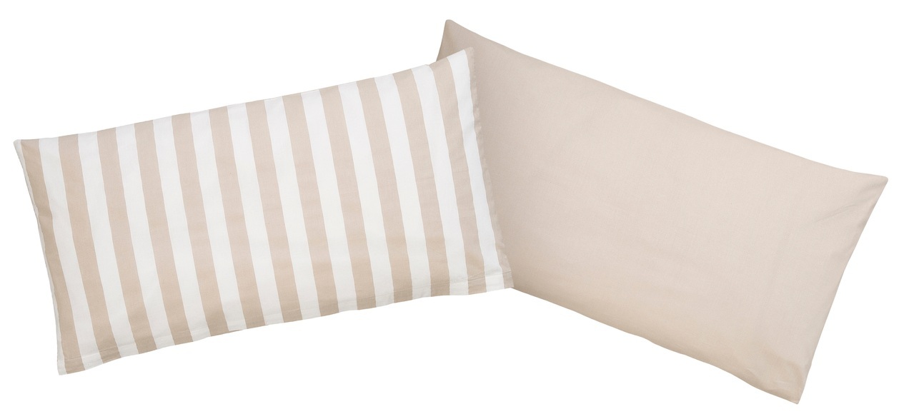 andas Kissenbezug »Greta«, (2 St., 2x 40x80), mit Streifen in Wendeoptik (2 Stück)