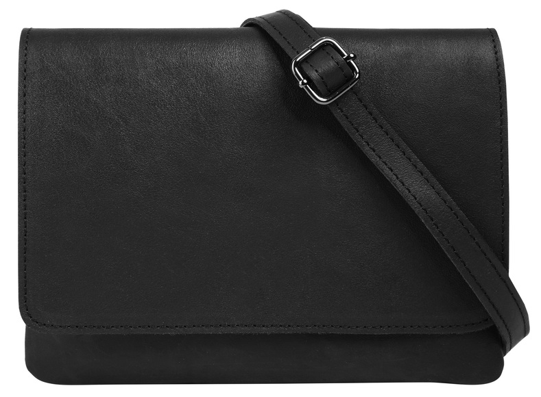 Cluty Umhängetasche, (1 tlg.), echt Leder, Made in Italy