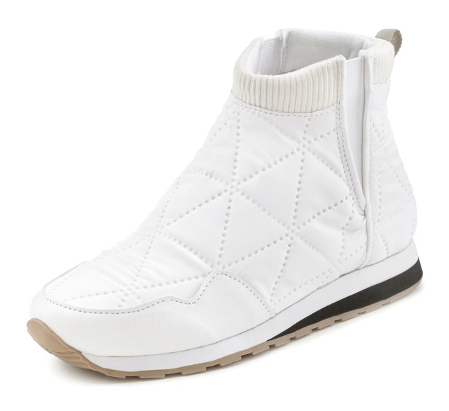 LASCANA Stiefelette, Boots mit modischer Stepp-Optik
