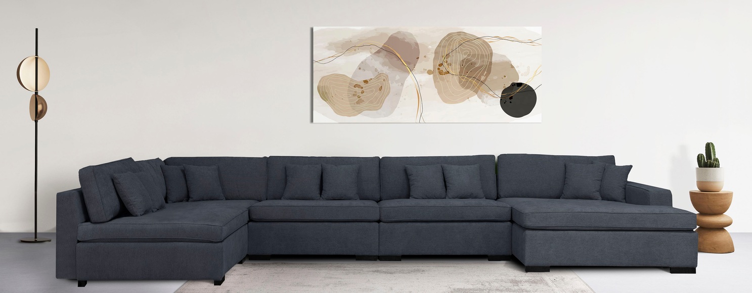 Guido Maria Kretschmer Home&Living Wohnlandschaft »Skara XXL«, Lounge-Sofa XXL mit Federkern-Polsterung, in vielen Bezugsvarianten, auch recycelt