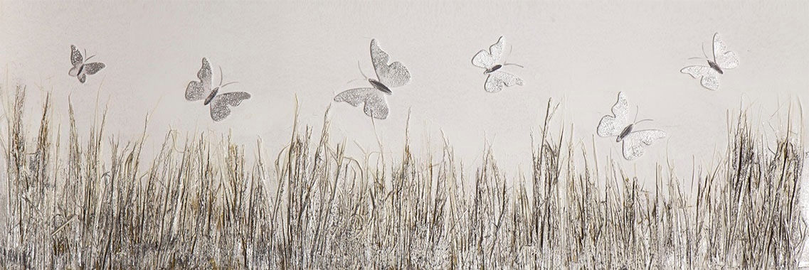 Spiegelprofi GmbH Leinwandbild »Butterfly meadow«, (1 St.)