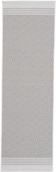 carpetfine Läufer »Boho 103«, rechteckig, 4 mm Höhe, robustes Flachgewebe, Sisal Optik, In- und Outdoor geeignet, Wetterfest und UV-beständig für Balkon, Terrasse, Garten, Aussenbereich,Wohnzimmer, Schlafzimmer