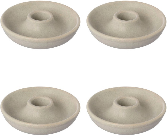 Creativ home Kerzenhalter »Stabkerzenhalter MALM?, (Set, 4 St.), aus Porzellan, im nordischen Stil