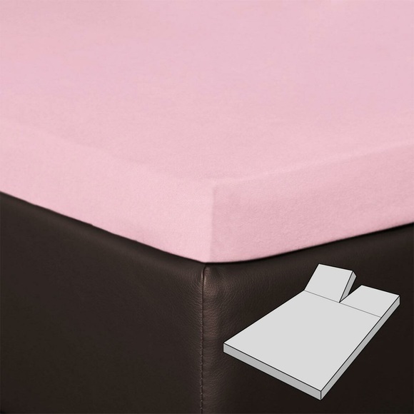 BETTWARENSHOP Spannbettlaken »Multi-Stretch Split-Topper«, (1 St.), für Matratzentopper mit Einschnitt