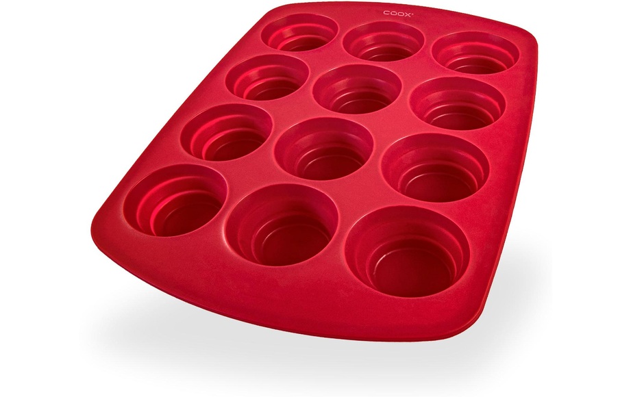 coox Muffin Backform 12 Mulden Rot