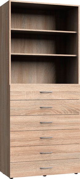 Schrank Tür(en) 6 Schublade(n) MODUL Eiche