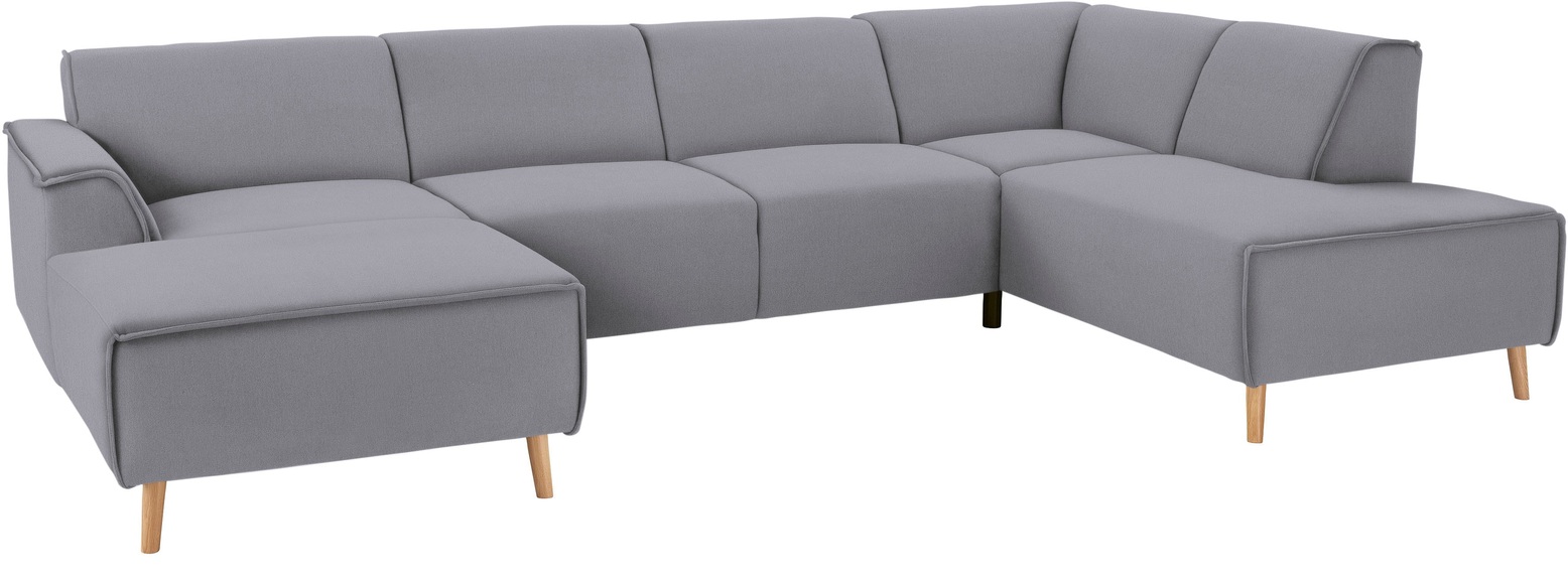 andas Wohnlandschaft »Janek«, mit Federkern und Keder in scandinavischem Design