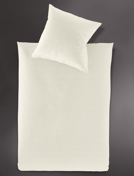 2-teilige Bettwäsche-Garnitur aus Jersey Irisette beige