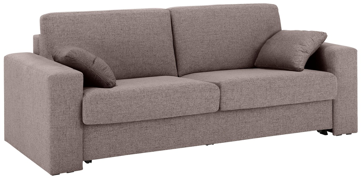 Home affaire Schlafsofa »Roma«, Dauerschlaffunktion, mit Unterfederung, Lattenrost und echter Matratze. Zum Ausfalten in hoher Qualität, in 2 Breiten