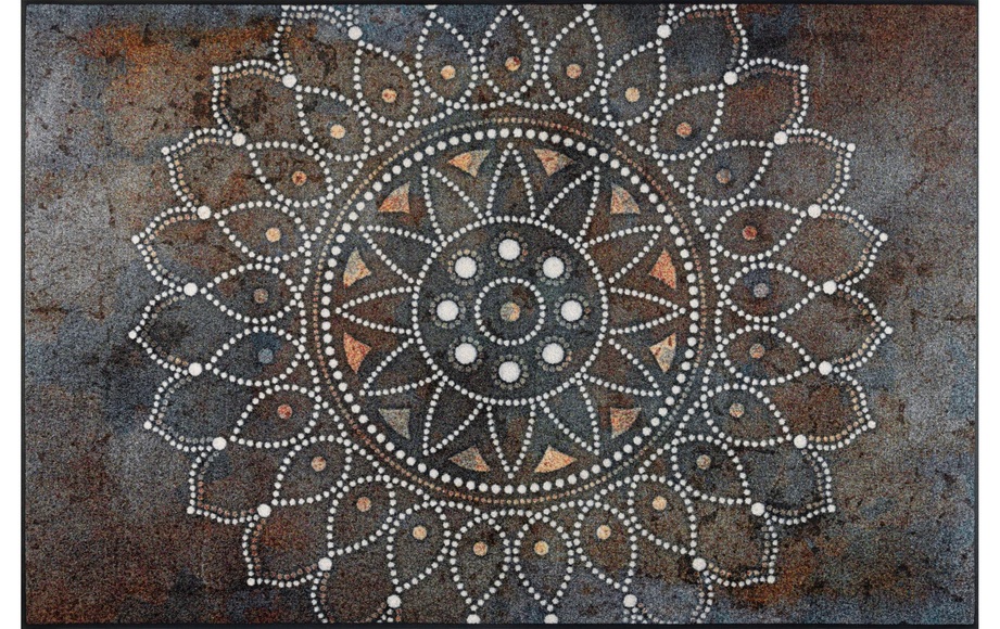 wash+dry by Kleen-Tex Teppich »Madhana«, rechteckig, 7 mm Höhe, Motiv Mandala, rutschhemmend, In- und Outdoor geeignet, waschbar