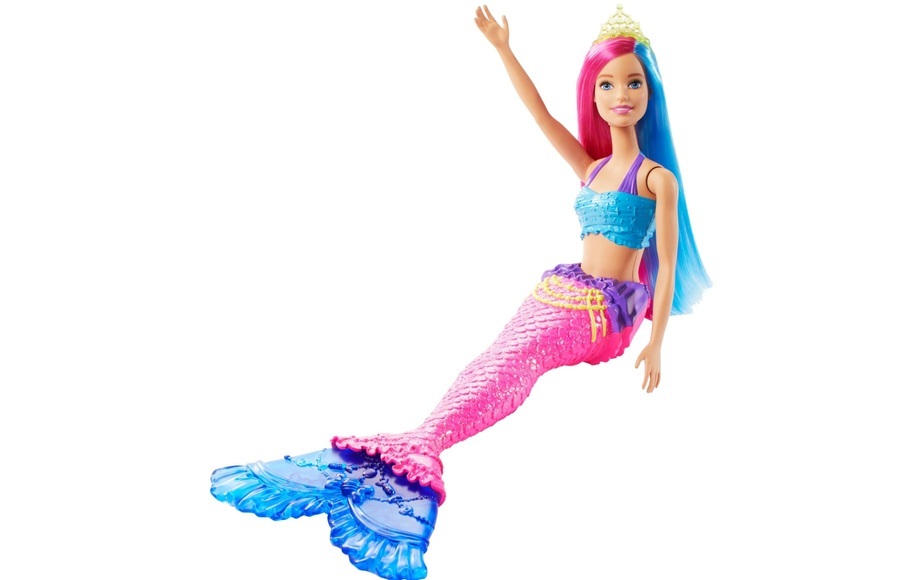 Barbie Dreamtopia: Meerjungfrau Puppe, blau-rosa Haare