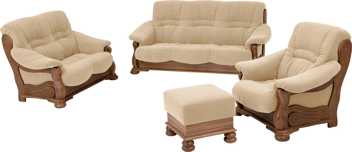 Max Winzer® 3-Sitzer »Texas«, mit dekorativem Holzgestell, Breite 202 cm