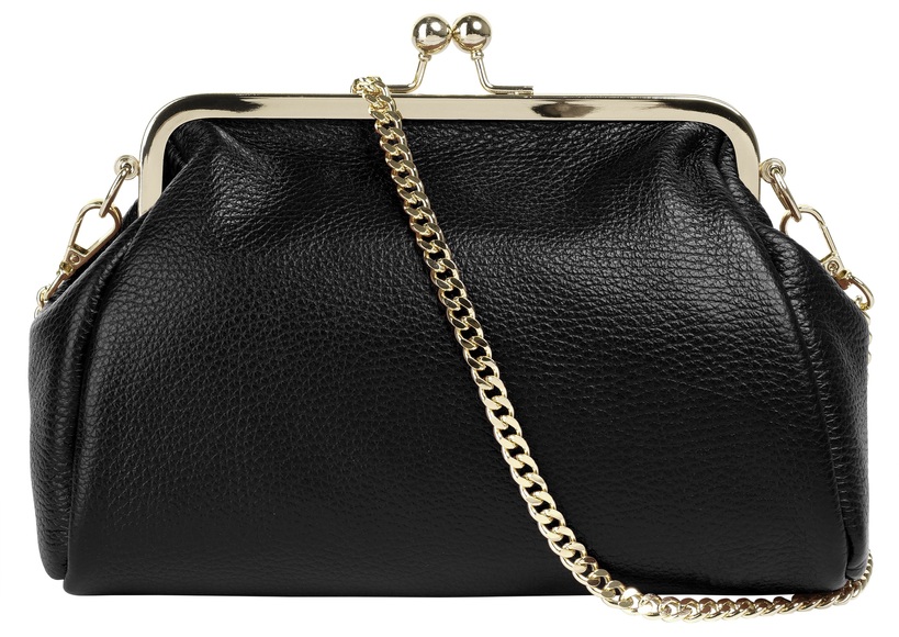 Cluty Abendtasche, (1 tlg.), echt Leder, Made in Italy