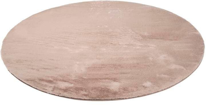Carpet City Hochflor-Teppich »TOPIA400«, rund, besonders weich und kuschelig durch Polyester, Uni-Farben
