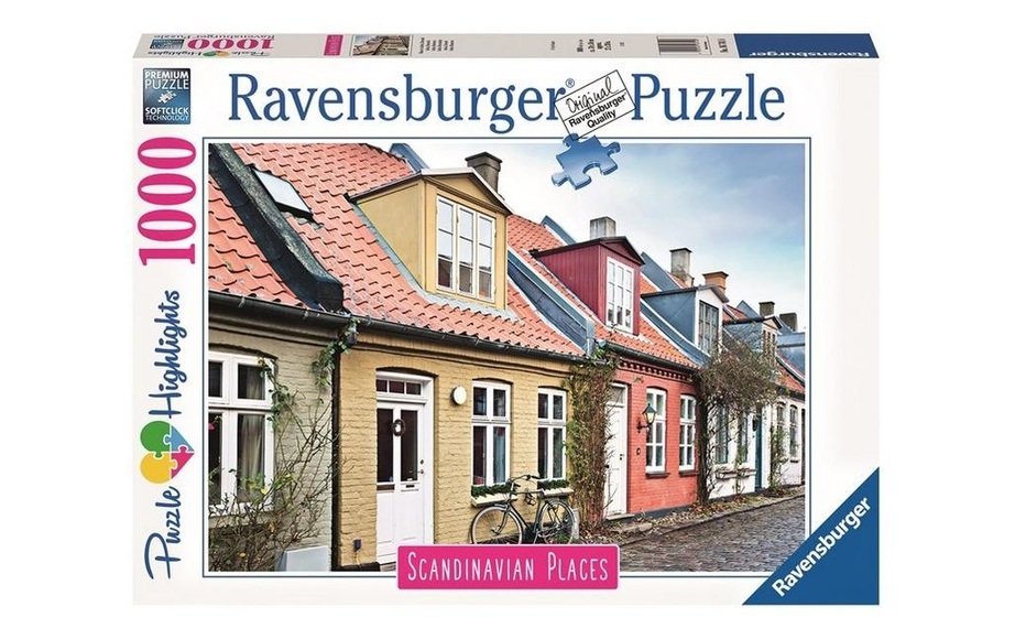 Ravensburger Puzzle Scandinavian Places 16741 - Häuser in Aarhus, DänemarkPuzzle für Erwachsene und Kinder ab 14 Jahren
