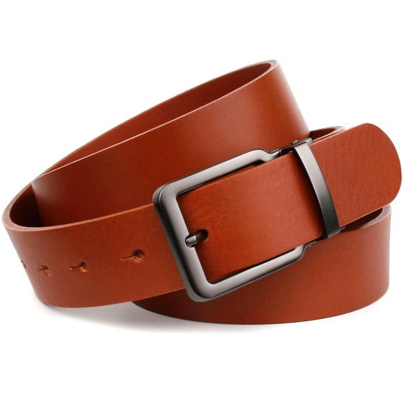 Anthoni Crown Vollledergürtel in Cognac