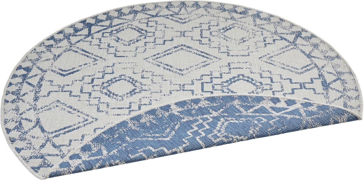 freundin Home Collection Teppich »Elion«, rund, 5 mm Höhe, In-und Outdoor geeignet, Wohnzimmer, Balkon, Terrasse, Garten, Pflegeleicht, Flachgewebe