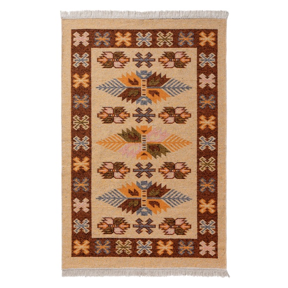 Sehrazat Teppich »Tulum 9910«, rechteckig, 5 mm Höhe, Wendeteppich, waschbar, Wohnzimmer