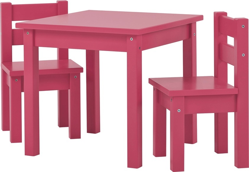Hoppekids Kindersitzgruppe »MADS Kindersitzgruppe«, (Set, 5 tlg., 1 Tisch, 4 Stühle), in vielen Farben, mit vier Stühlen