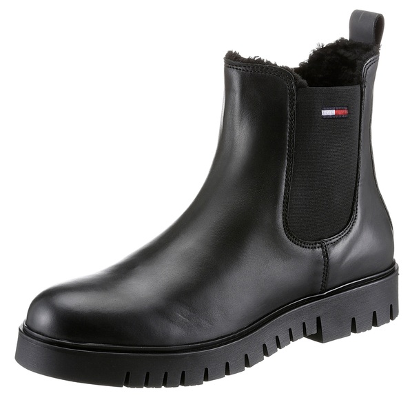 Tommy Jeans Winterboots »WARMLINED CHELSEA BOOT«, mit Profilsohle