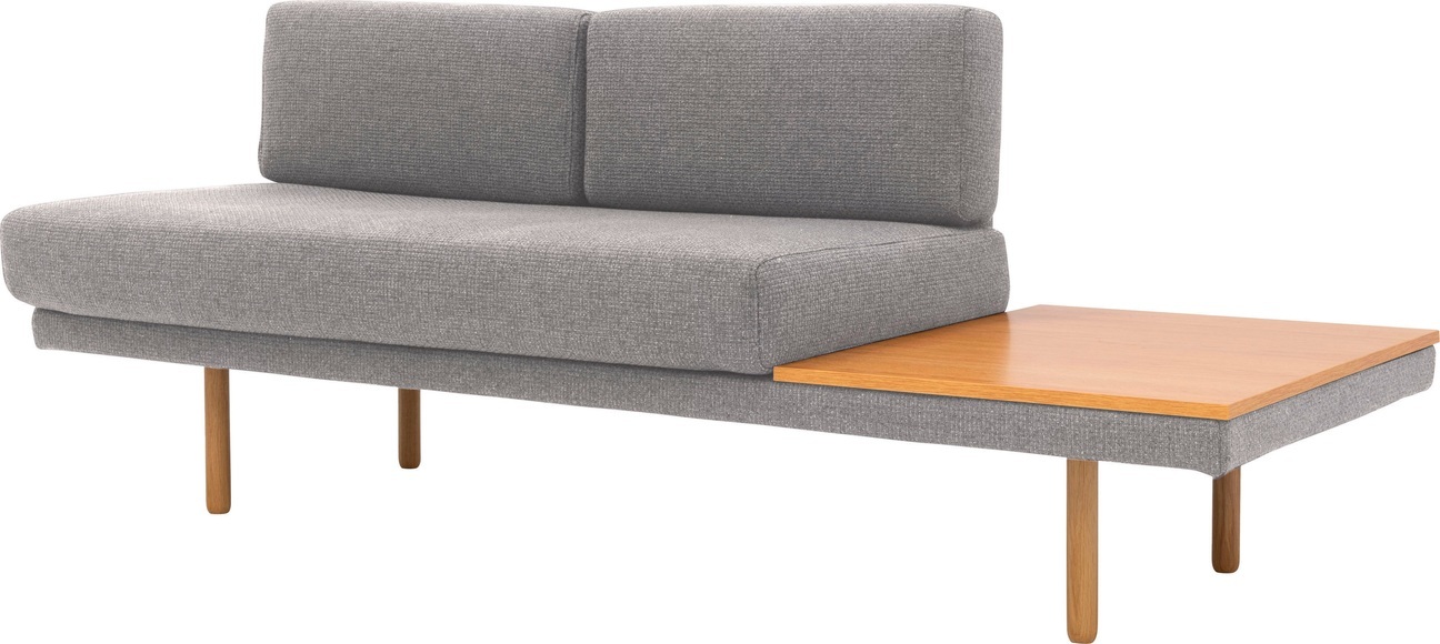andas Sofa »Pausenzeit«, Modernes Daybed, Ablage und Rücken rechts oder links montierbar