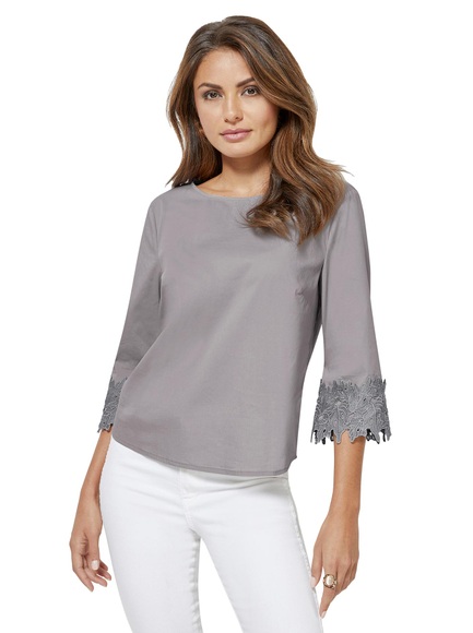 Creation L Bluse in modisch kurzem Style