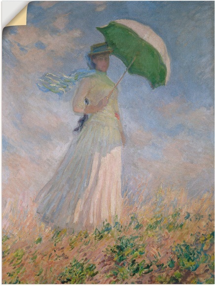 Artland Wandbild »Frau mit Sonnenschirm, Susanne Hoschedé«