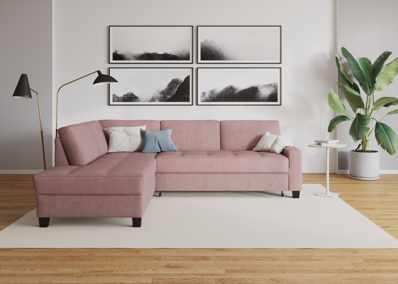 DOMO collection Ecksofa »Florentina«, wahlweise mit Bettfunktion