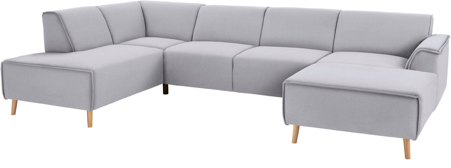andas Wohnlandschaft »Janek«, mit Federkern und Keder in scandinavischem Design