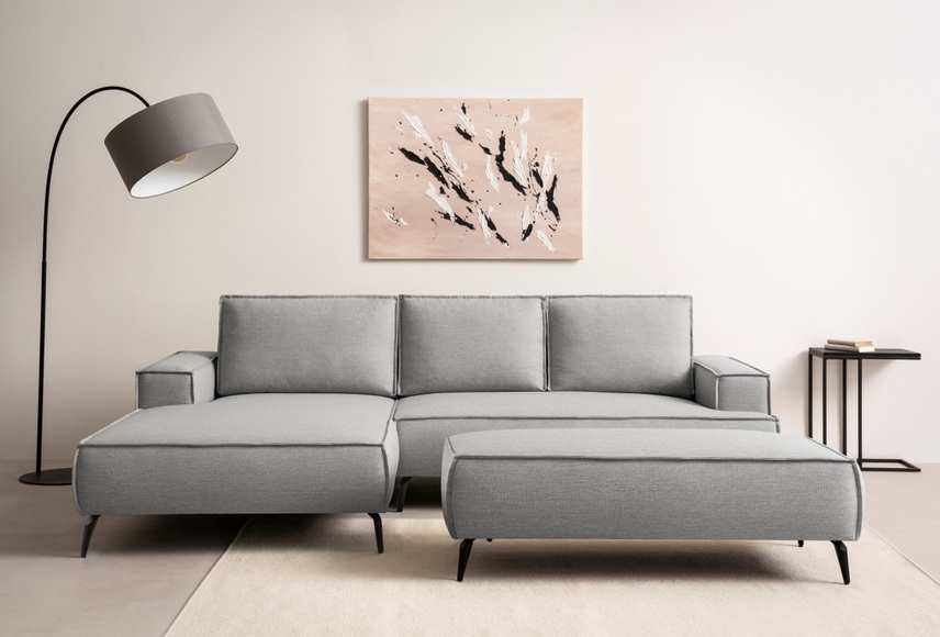 andas Sitzgruppe »TVINNU, Polsterecke L-Form, Schlaffunktion, mit Hocker« Set, 2 Stk. tlg. Set, stellbar zum Schlafsofa (Krokodilverbinder)