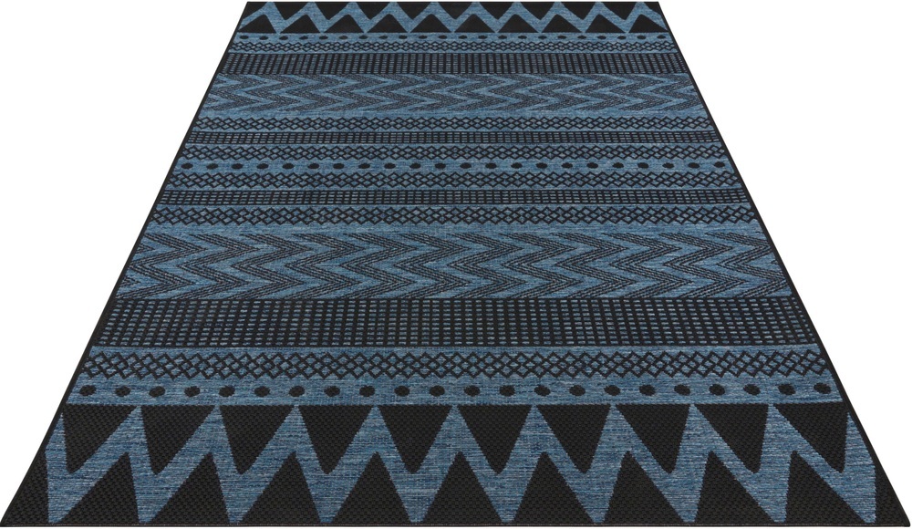 NORTHRUGS Teppich »Sidon«, rechteckig, 4 mm Höhe, In-und Outdoor geeignet, Wohnzimmer, Balkon, Terrasse, Garten, Strapazierfähig und pflegeleicht, Flachgewebe