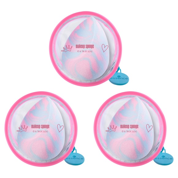 Essence Make-up Schwamm »Harley Quinn makeup sponge«, (Set, 3 tlg.), mit Aufbewahrungstasche