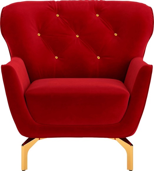 sit&more Sessel »Orient 3 V«, inkl. 1 Zierkissen mit Strass-Stein, goldfarbene Metallfüsse