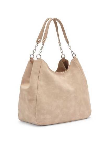 Vivance Henkeltasche, mit silberfarbenen Details, Schultertasche, Shopper, Handtasche VEGAN