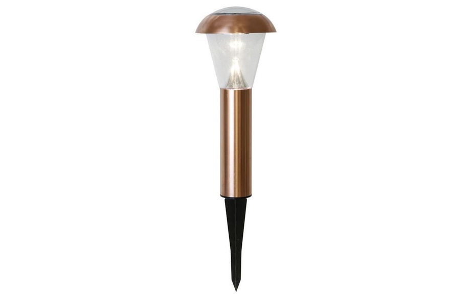 Kupferfarbene LED-Solarleuchte Sarina 36 cm