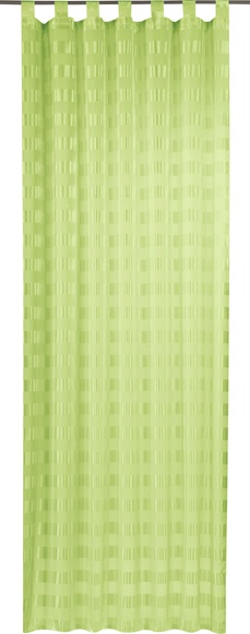 ELBERSDRUCKE Gardine »Karo-Voile«, Schlaufenschal mit Kräuselband Karo-Voile 00 weiss 255x140 cm halbtransparent