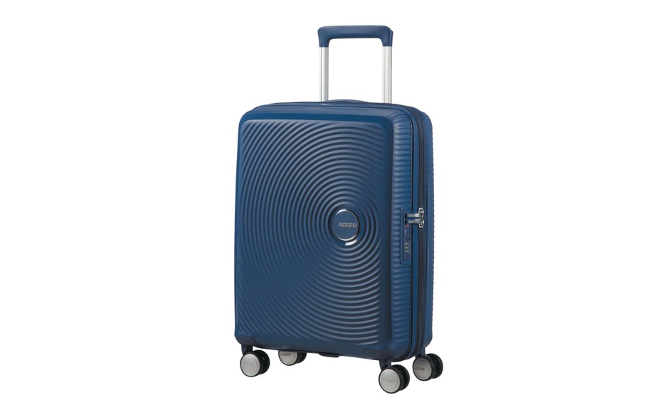 American Tourister - Koffer Spinner 55 cm / 35.5-41 L - Marinblau